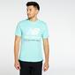 New Balance Athletic - Turquesa - Camiseta Hombre 