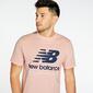 New Balance Athletic - Rosa - Camiseta Hombre 