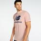 New Balance Athletic - Rosa - Camiseta Hombre New Balance Athletic - Rosa - Camiseta Hombre