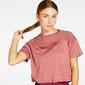 Doone Gym - Rosa - T-shirt Crop Ginásio Mulher 