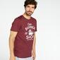 T-shirt Snoopy -Rouge Grenat-T-shirt Homme Peanuts T-shirt Snoopy -Rouge Grenat-T-shirt Homme Peanuts