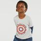 Camiseta Capitán América - Gris - Camiseta Niño Marvel 