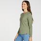 Up Basic - Kaki - Camiseta Manga Larga Mujer Up Basic - Kaki - Camiseta Manga Larga Mujer