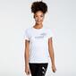 Puma Essentials Metallic - Blanco - Camiseta Mujer 