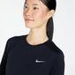 Nike Dri-FIT Pacer Crew - Negro - Camiseta Running Mujer 