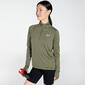 Nike Dri-FIT Pacer - Kaki - Felpa Running Donna Nike Dri-FIT Pacer - Kaki - Felpa Running Donna