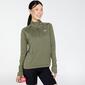 Nike Dri-FIT Pacer - Kaki - Felpa Running Donna Nike Dri-FIT Pacer - Kaki - Felpa Running Donna