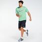 Nike Miler Flash - Verde - Camiseta Running Hombre 