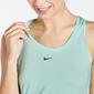 Nike One Slim - Verde - Camiseta Fitness Mujer 