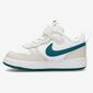 Nike Court Borough Low 2 - Branco - Sapatilhas Velcro Menino 
