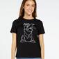 Camiseta Conejo Tambor - Negro - Camiseta Mujer 