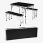 Kit Mesa e Bancos Koopman - Preto - Mesa e Bancos Campismo Kit Mesa e Bancos Koopman - Preto - Mesa e Bancos Campismo