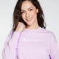 Champion Tape - Malva - Felpa Donna Champion Tape - Malva - Felpa Donna