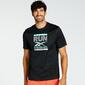 Camiseta Reebok - Negra - Camiseta Running Hombre Camiseta Reebok - Negra - Camiseta Running Hombre