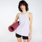 adidas Studio - Gris - Camiseta Yoga Mujer 