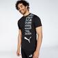 Camiseta Puma - Negro - Camiseta Hombre 