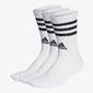 adidas 3 Stripes - Blanco - Calcetines Unisex 