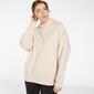 Reebok Small - Beige - Felpa Cappuccio Donna Reebok Small - Beige - Felpa Cappuccio Donna