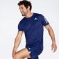 adidas On The Run - Azul - Camiseta Running Hombre 