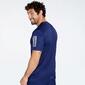 adidas On The Run - Azul - Camiseta Running Hombre 