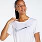 Nike Swosh - Blanco - Camiseta Running Mujer 
