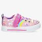 Skechers Twinkle Sparks - Rose - Chaussures Velcro Fille Skechers Twinkle Sparks - Rose - Chaussures Velcro Fille