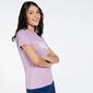 Vans Logo - Malva - T-shirt Femme Vans Logo - Malva - T-shirt Femme