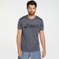 Asics Core - Gris - Camiseta Running Hombre 