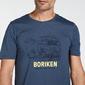 Camiseta Boriken - Azul - Camiseta Trekking Hombre 