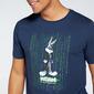 T-shirt Bugs Bunny - Azul - T-shirt Homem 