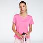 Nike One - Rose - T-shirt Fitness Femme Nike One - Rose - T-shirt Fitness Femme