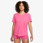 Nike One - Rosa - Camiseta Fitness Mujer 