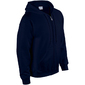 Sudadera Con Cremallera Y Capucha Modelo Blend Unisex Hombre Mujer Deporte/gimnasio Gildan (Azul - Azul Sudadera Con Cremallera Y Capucha Modelo Blend Unisex Hombre Mujer Deporte/gimnasio Gildan (Azul - Azul