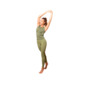 Set: Legging & Camiseta Adelgazante, Namasté - Verde Militar - Conjuntos Deportivos Set: Legging & Camiseta Adelgazante, Namasté - Verde Militar - Conjuntos Deportivos