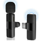Microfone Para Telefone Móvel Sem Fios Potente - Preto - Para Iphone Xiaomi Samsung Huawei Microfone Para Telefone Móvel Sem Fios Potente - Preto - Para Iphone Xiaomi Samsung Huawei