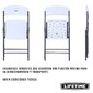 Silla Blanca Plegable Con Respaldo Lifetime Silla Blanca Plegable Con Respaldo Lifetime