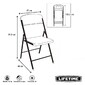 Silla Blanca Plegable Con Respaldo Lifetime Silla Blanca Plegable Con Respaldo Lifetime