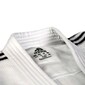 Kimono De Judo adidas Contest Riscas Pretas - Branco 