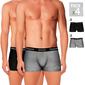 Pack 4 Calzoncillos Kappa - Negro/Gris Claro Pack 4 Calzoncillos Kappa - Negro/Gris Claro