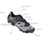 Zapatilla Mtb Mountracer Ges Naranja/negra T/40 Zapatilla Mtb Mountracer Ges Naranja/negra T/40