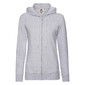 Sudadera Con Capucha Fruit Of The Loom - Gris Claro - Casual Mujer 