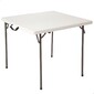 Mesa Quadrada Dobrável Branca 86x86x74 Cm - Branco Mesa Quadrada Dobrável Branca 86x86x74 Cm - Branco