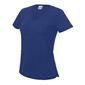 T-shirt Com Decote Em V Awdis - Azul 