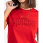 Camiseta Crew Logo Grande Savage - Rojo - Camiseta Unisex 
