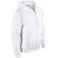 Sudadera Con Cremallera Y Capucha Modelo Blend Gildan - Blanco Sudadera Con Cremallera Y Capucha Modelo Blend Gildan - Blanco