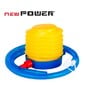 Newpower-hinchador De Pie Manual- Fitball,semiesferas De Equilibrio Y Flotadores - amarillo 