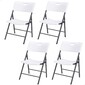 Pack 4 Cadeiras Dobráveis Brancas Lifetime - Branco 