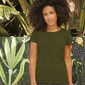 Camiseta Ajustada Fruit Of The Loom Ladyfit - Verde Oliva 