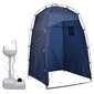 Vidaxl Conjunto De Lavatório Com Suporte Para Campismo Com Tenda 20 L - Azul - lavatório campismo com tenda 