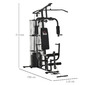 Máquina De Musculación Homcom A91-134bk - Negro Máquina De Musculación Homcom A91-134bk - Negro